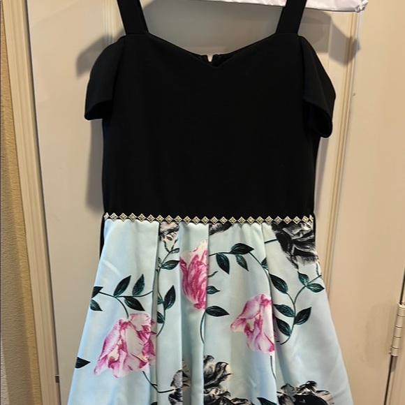 Xtraordinary Other - Xtraordinary Black and Blue Embellished A-line Dress for Prom